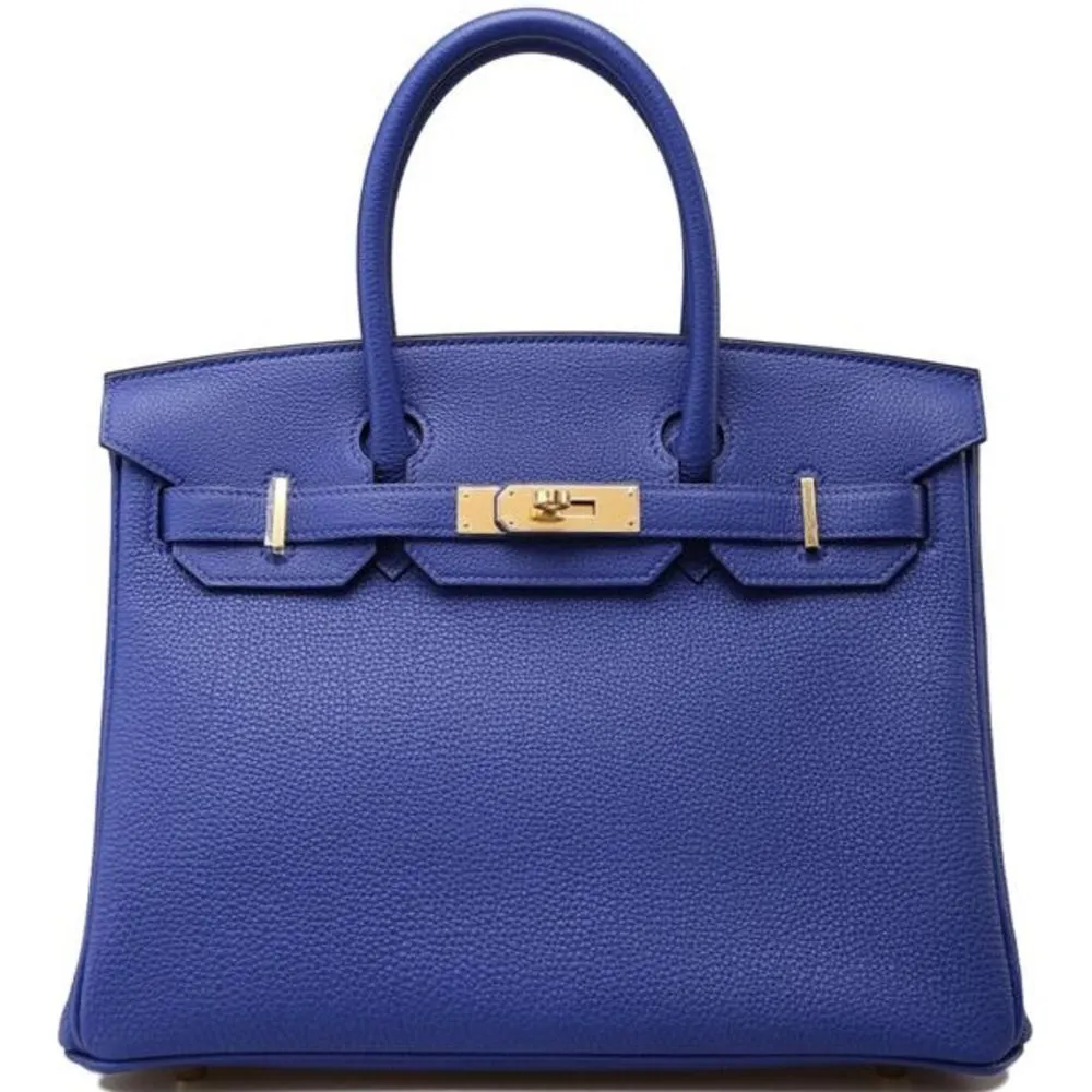 Hermès Birkin 30 Bleu Electrique Togo Gold Hardware GHW