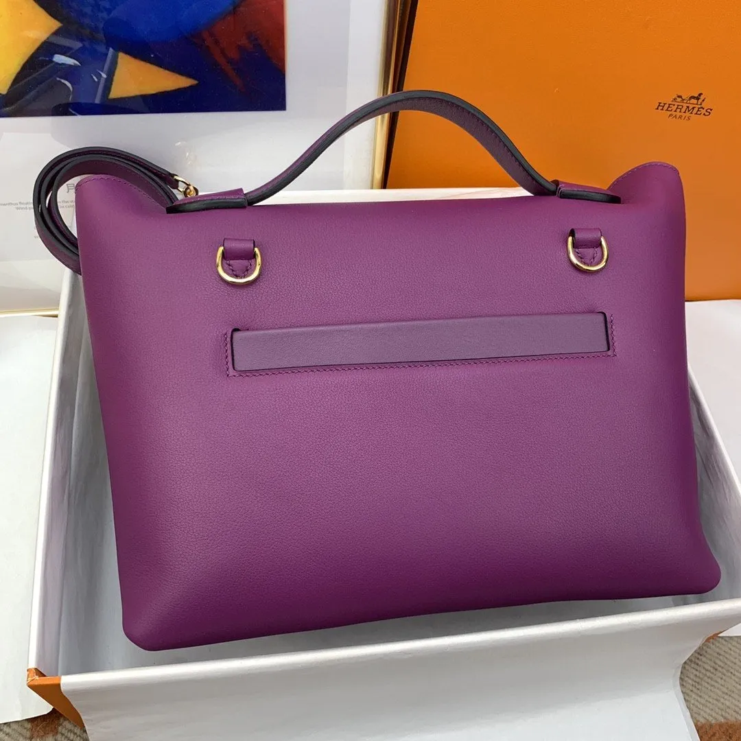 HM 24/24 Clemence Swift Purple For Women, Handbags, Shoulder Bags 11.4in/29cm