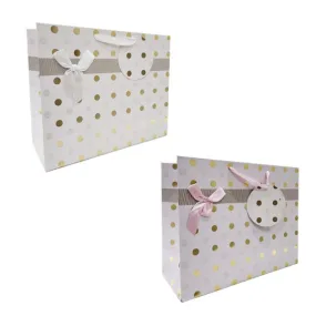 Horizontal Gift Bag With Bow - 23cm x 18cm x 10cm