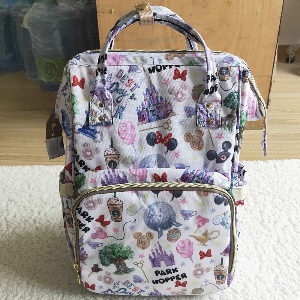 Hot Sale Baby Girls Backpack Mommy Bags Cute Girl Cartoon Bag  C13-M