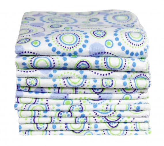 Imse Vimse Cotton Flannel Reusable Wipes - Orbit