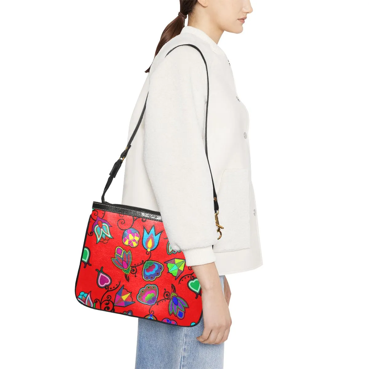 Indigenous Paisley Dahlia Small Shoulder Bag