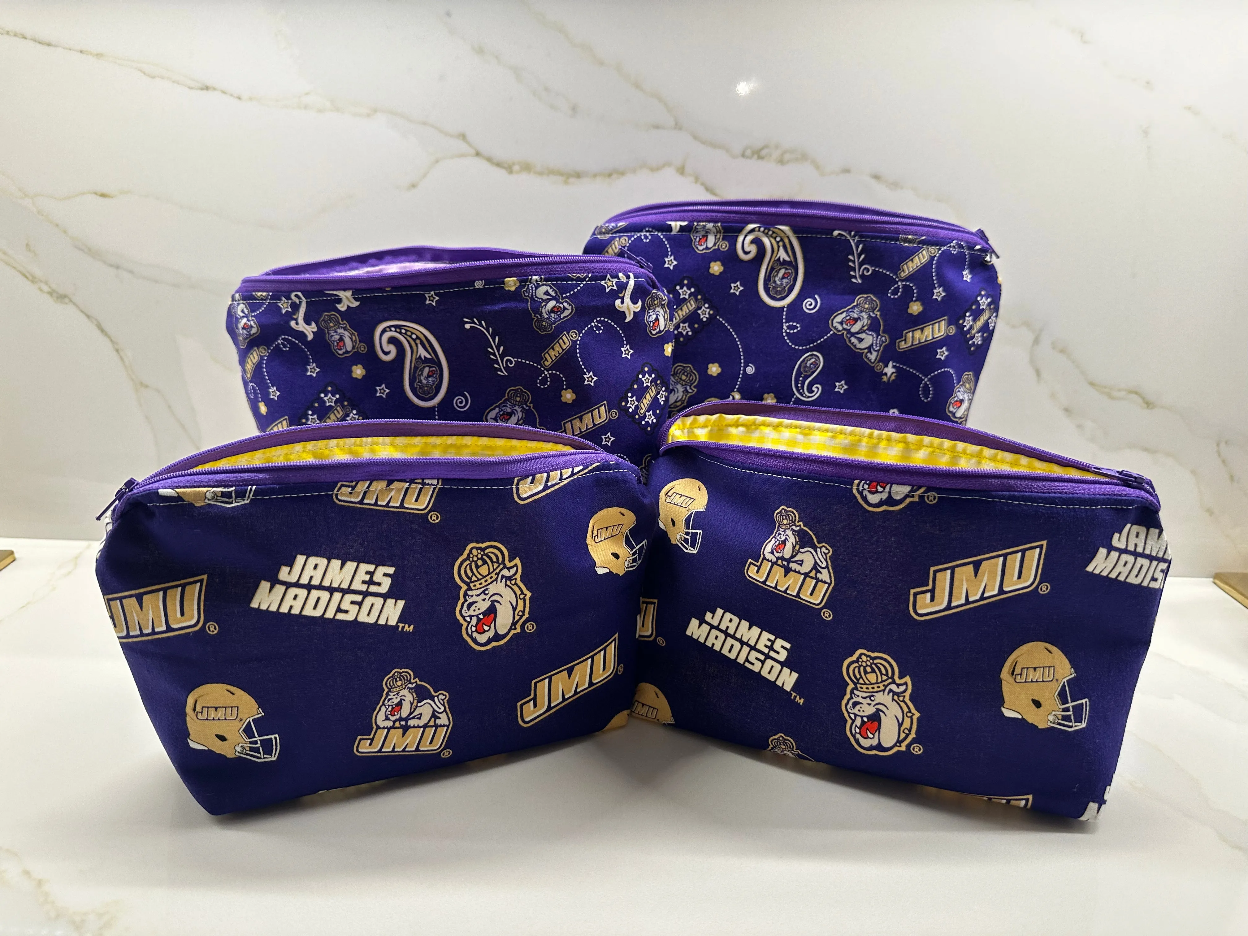 JMU Bandana Zipper Bag