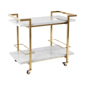 Kensington Drinks Trolley - White & Gold