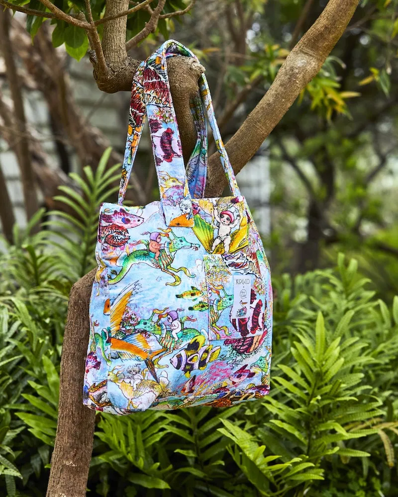 Kip & Co X May Gibbs Waterworld Terry Beach Bag