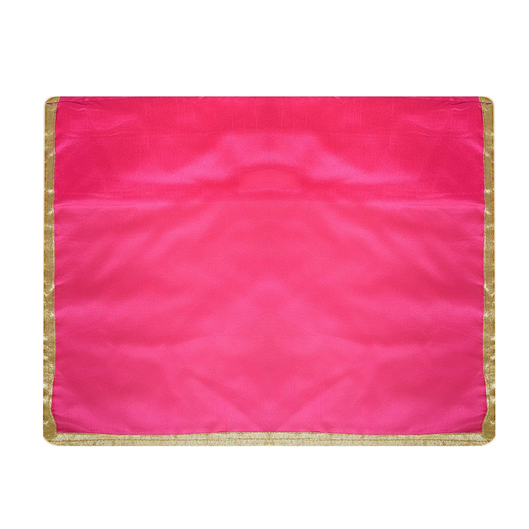 Kuber Industries Saree Cover | Clothes Storage Bag | Single Packing Saree with Velcro | Wardrobe Organizer | Cloth Stoarge Organizer | Check Jama Brooch-Design | Pack of 6 | Pink