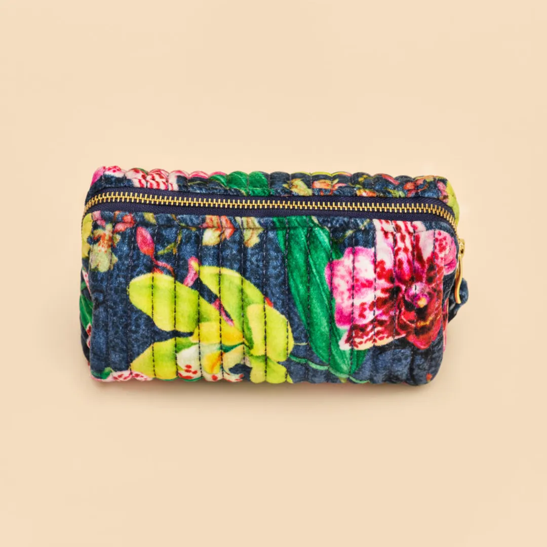 Large Quilted Vanity Bag - Exotic Evening