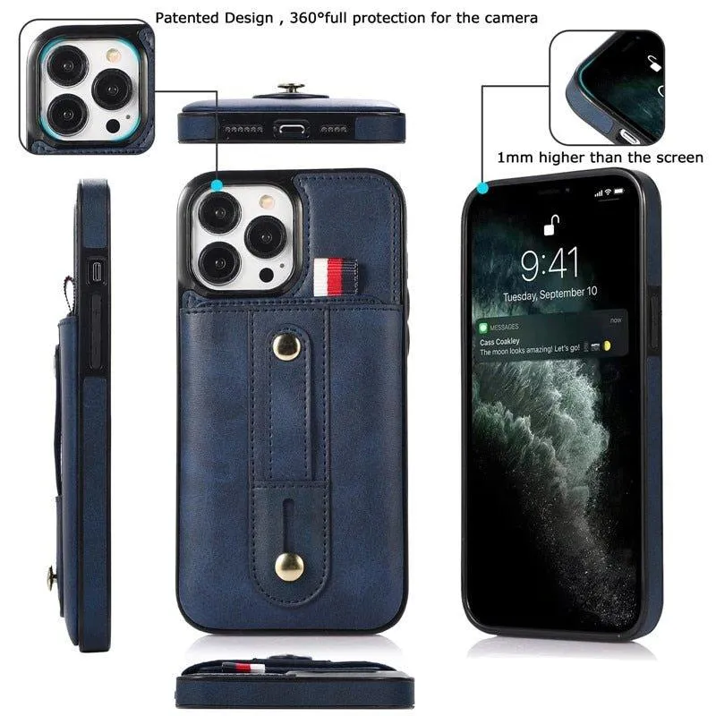 Leo Retro Leather Case with Card Slot For iPhone 15-16 Series