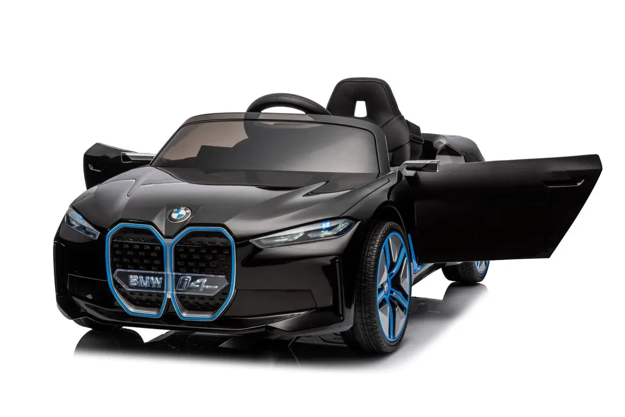 Licensed Upgraded 2025 BMW i4 Kids Ride On Car 1 Seater 12V | MP3 | Ages 3-8 | Remote