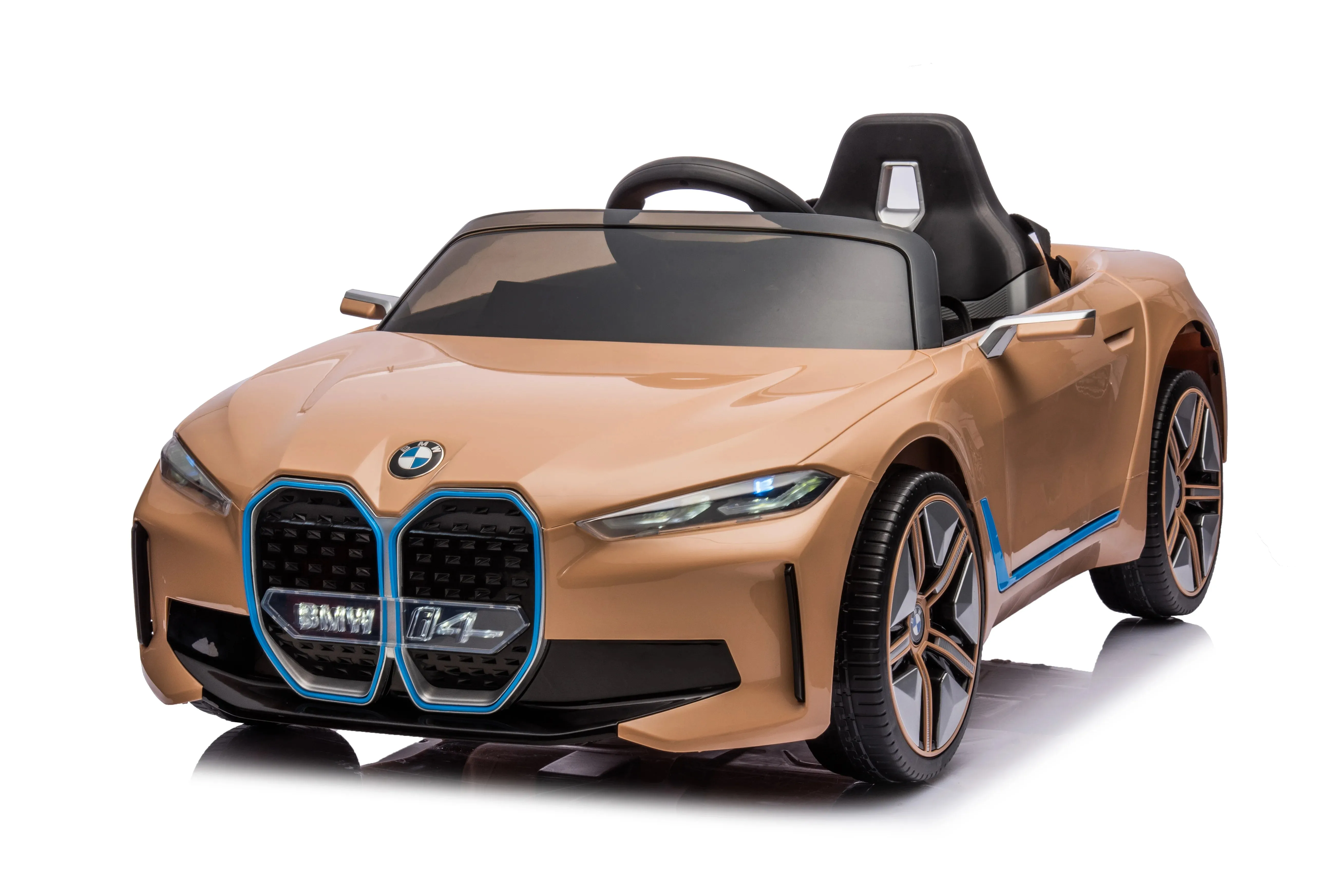 Licensed Upgraded 2025 BMW i4 Kids Ride On Car 1 Seater 12V | MP3 | Ages 3-8 | Remote