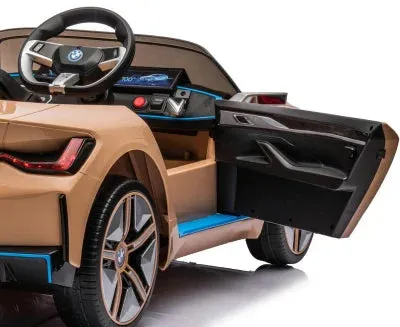 Licensed Upgraded 2025 BMW i4 Kids Ride On Car 1 Seater 12V | MP3 | Ages 3-8 | Remote