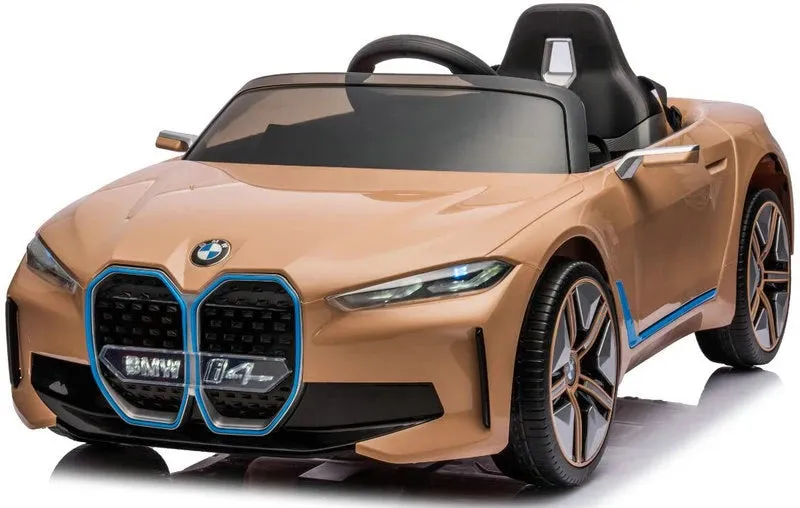 Licensed Upgraded 2025 BMW i4 Kids Ride On Car 1 Seater 12V | MP3 | Ages 3-8 | Remote