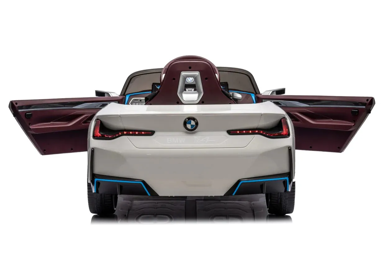 Licensed Upgraded 2025 BMW i4 Kids Ride On Car 1 Seater 12V | MP3 | Ages 3-8 | Remote