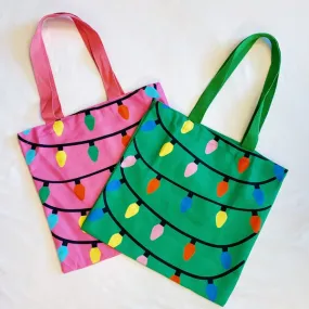 Light Up The Joy Canvas Tote