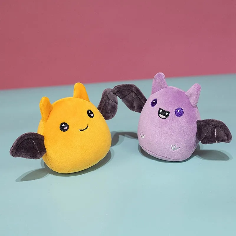 Limited Edition Purple & Orange Halloween Bats Candy Bag Plushie