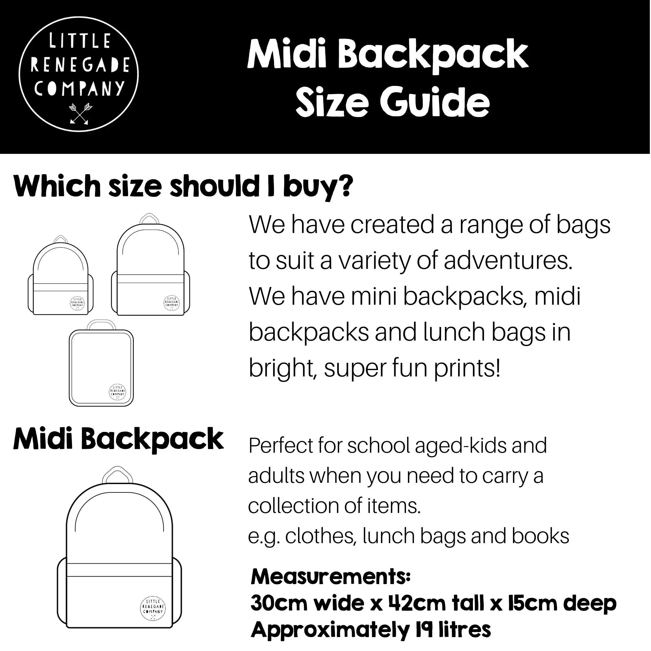 Little Renegade Company Backpack - MIDI - Magic Garden