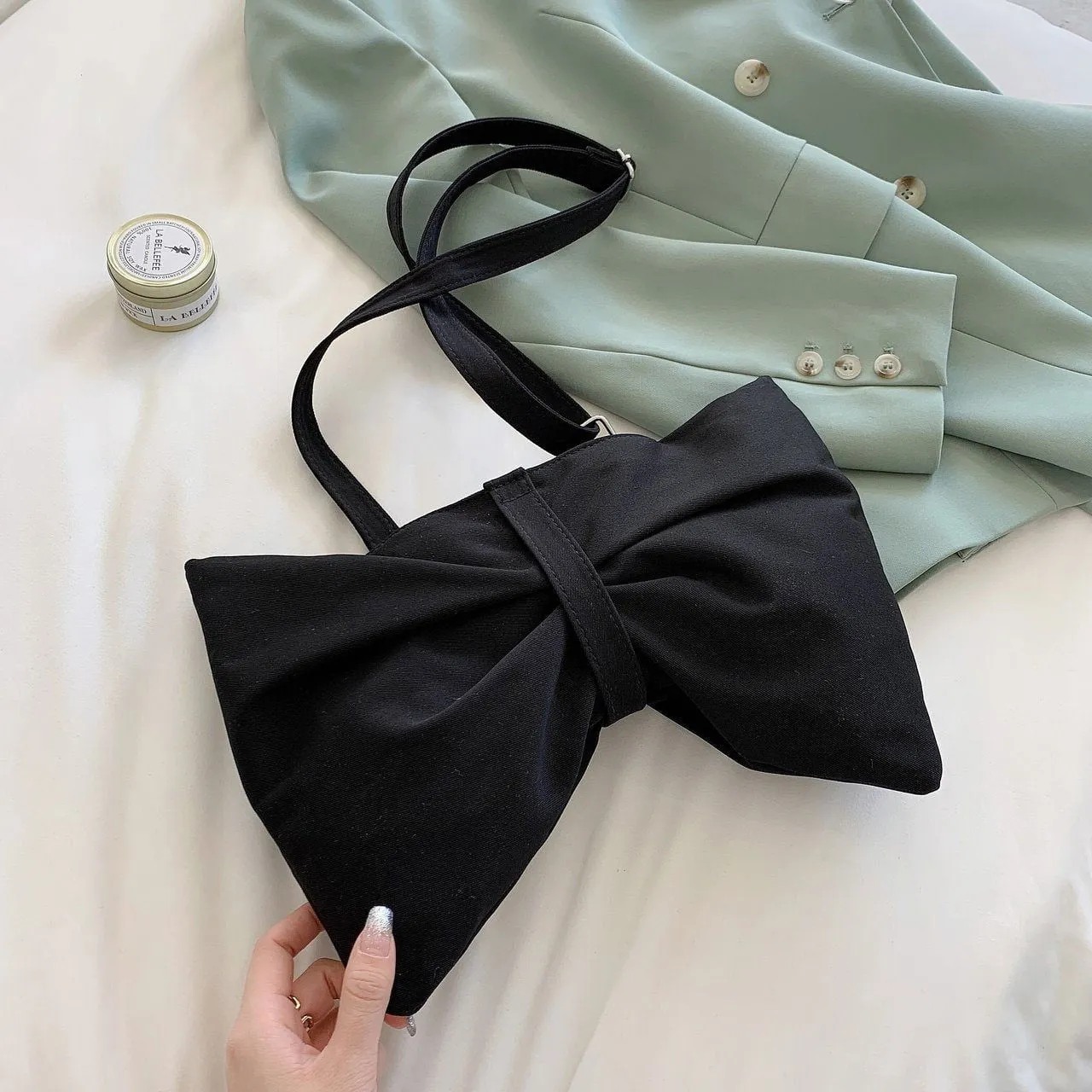 LovelyRLovely Large Bow Shoulder Bag