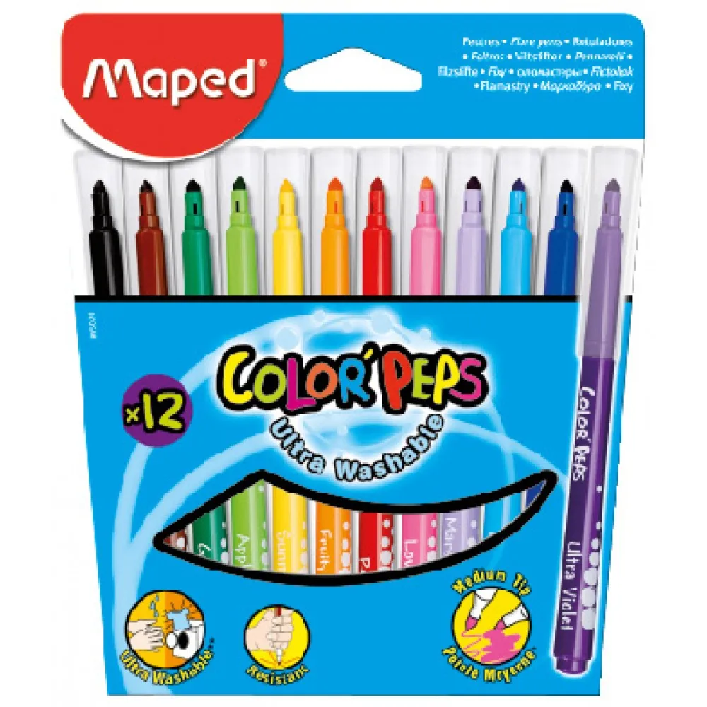 Maped Color Peps Felt Tip (Pack of 12)