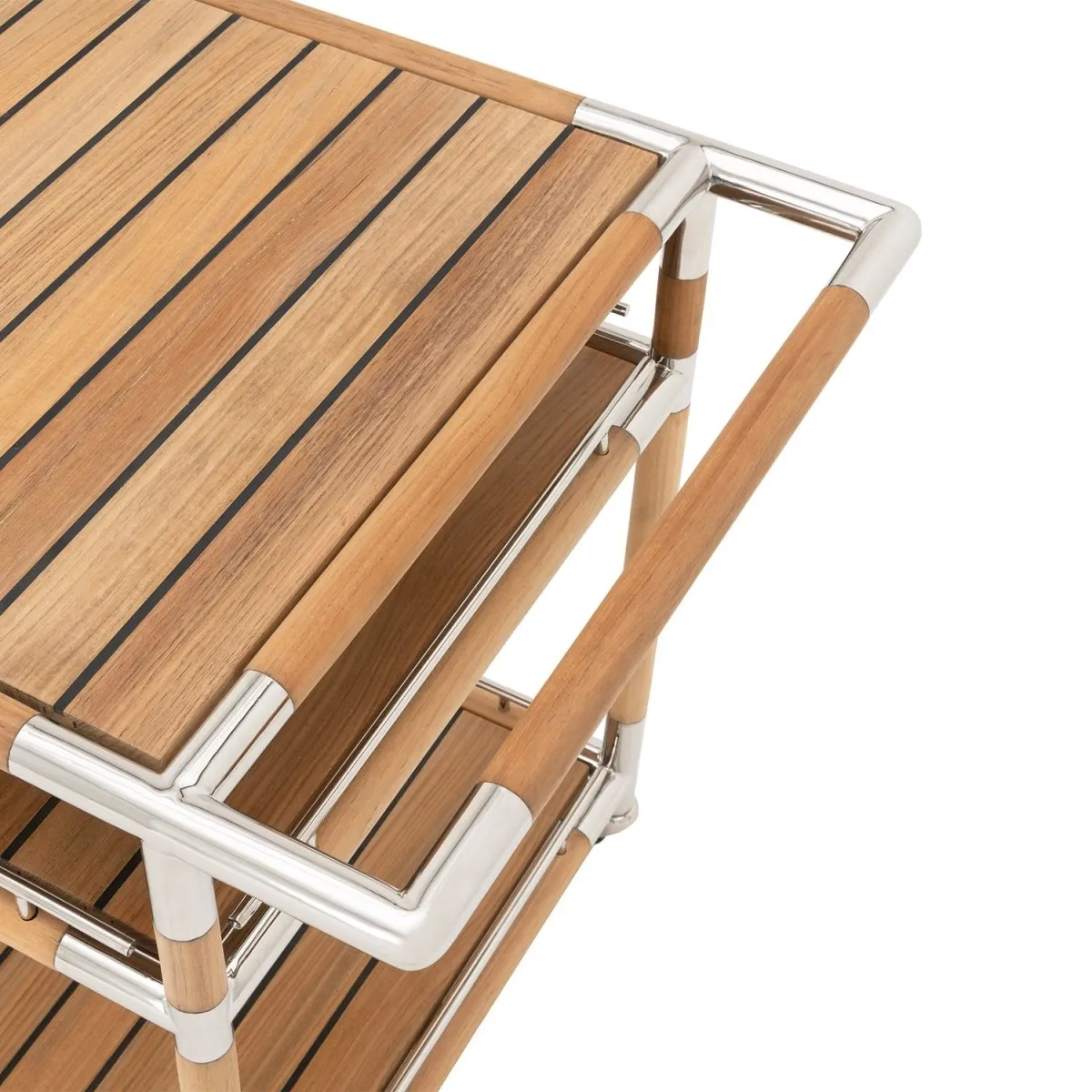 Marina Teak Drinks Trolley