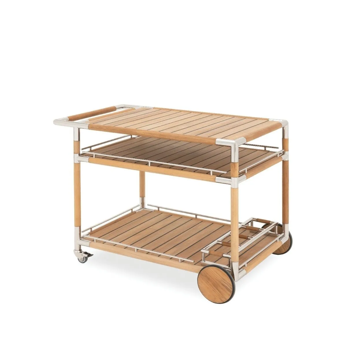 Marina Teak Drinks Trolley