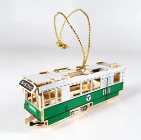 MBTA Green Line Trolley Ornament