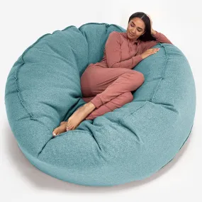 Mega Mammoth Bean Bag Sofa - Interalli Wool Aqua