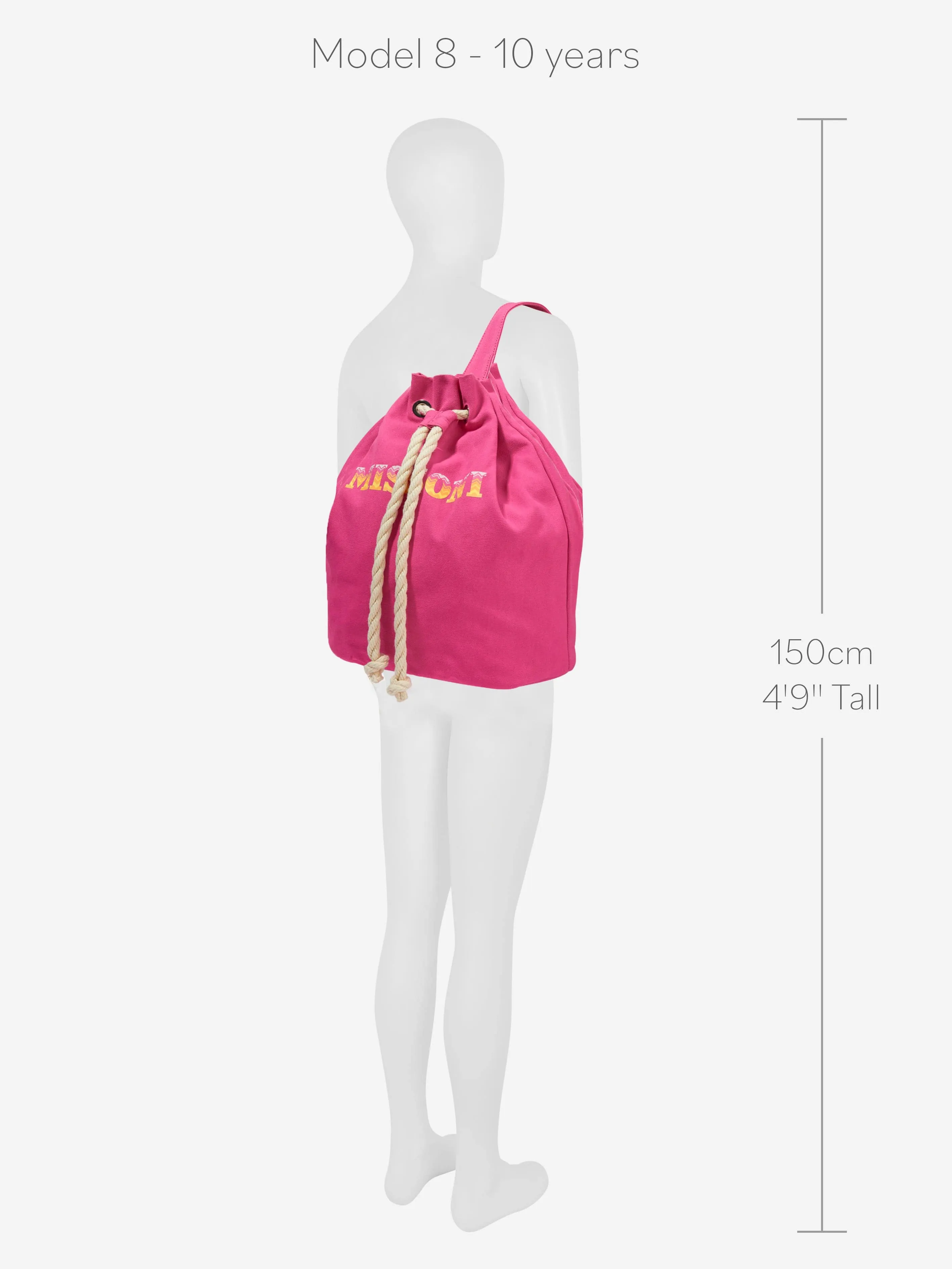 Missoni Kids Logo Backpack in Pink