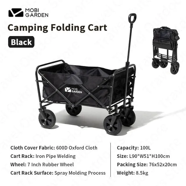 MOBI GARDEN 100L Outdoor Folding Wagon