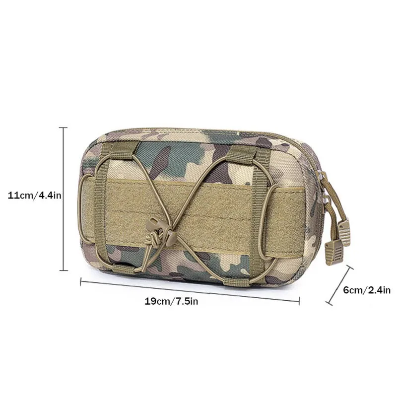 Molle Pouch Tactical Belt Waist Bag, EDC Tool Pocket Hunting Fanny Pack