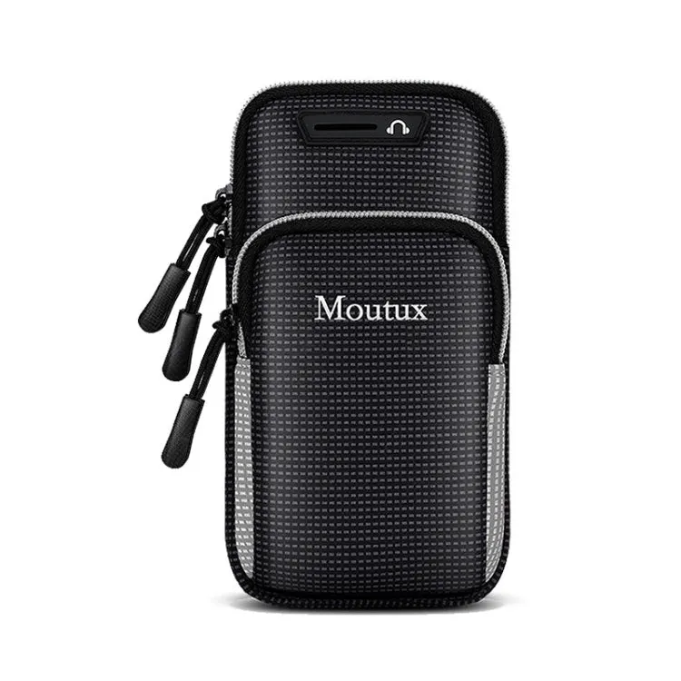 Moutux Outdoor Running Cell Phone Arm Bag Unisex Waterproof Sport Armband(Gray)