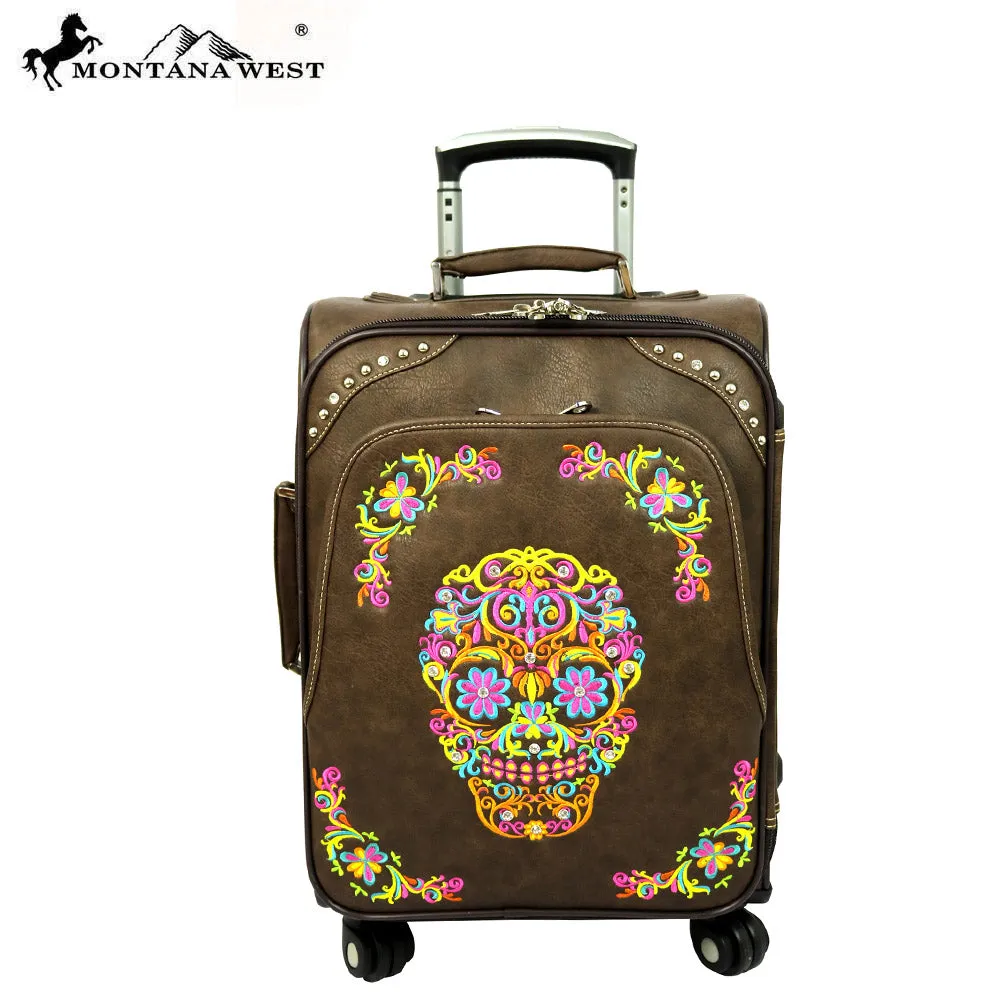 MW326-L1/2/3 Montana West Sugar Skull Collection 3 PC Luggage Set