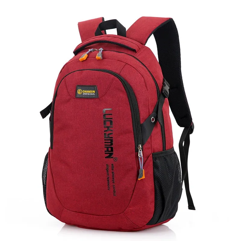 New Fashion Men's Backpack Bag Male Polyester Laptop Backpack Computer Bags high school student college students bag male