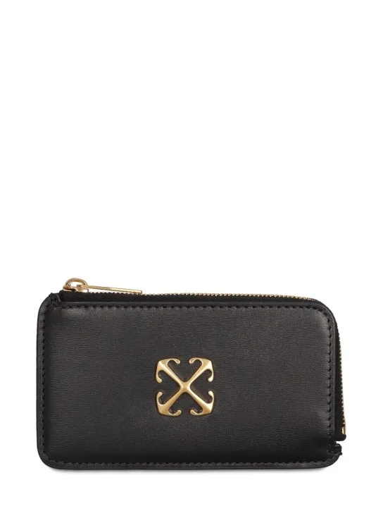 Off-White   Jitney leather zipped card case 