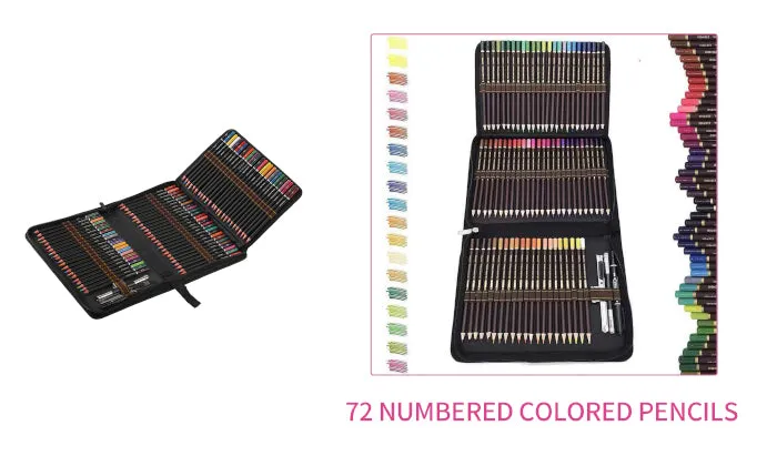 Oil Painting Drawing Pencil Stick Set - 72 Colours