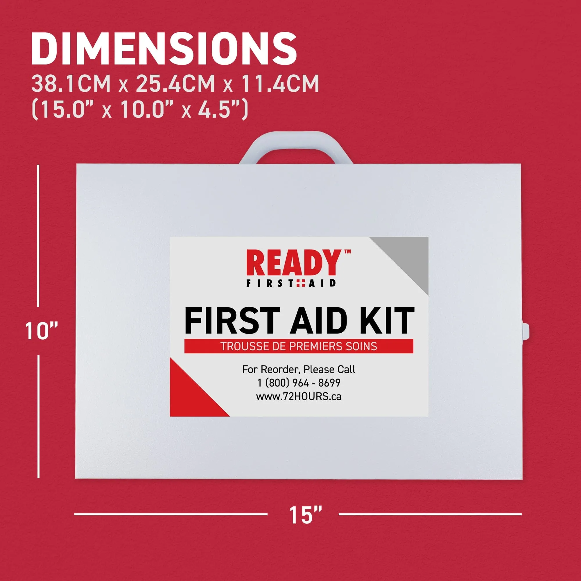 Ontario Section 9 First Aid Kit (6-15 Employees) with Metal Cabinet