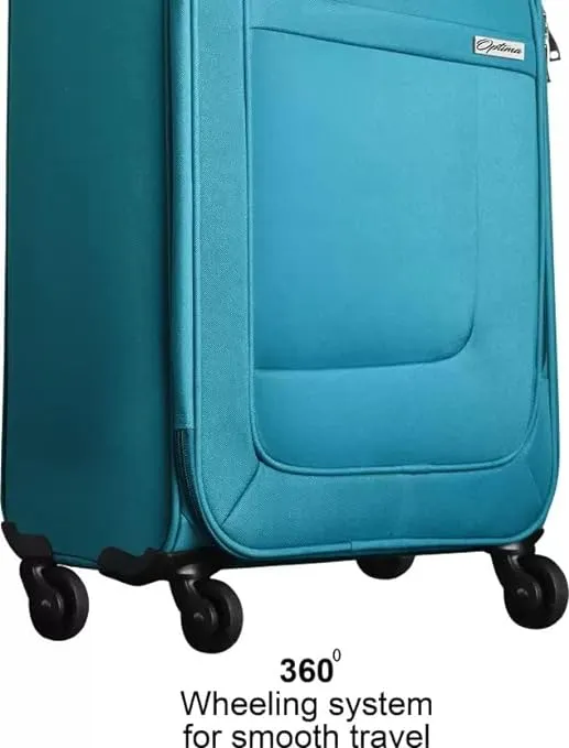 OPTIMA Prion Softside Expandable Roller Luggage (24 inch Colour -T.Blue)