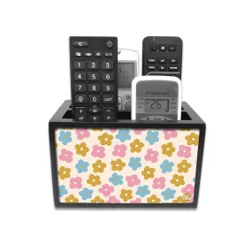 Organizer For TV AC Remotes - Pastels Spring Flowers