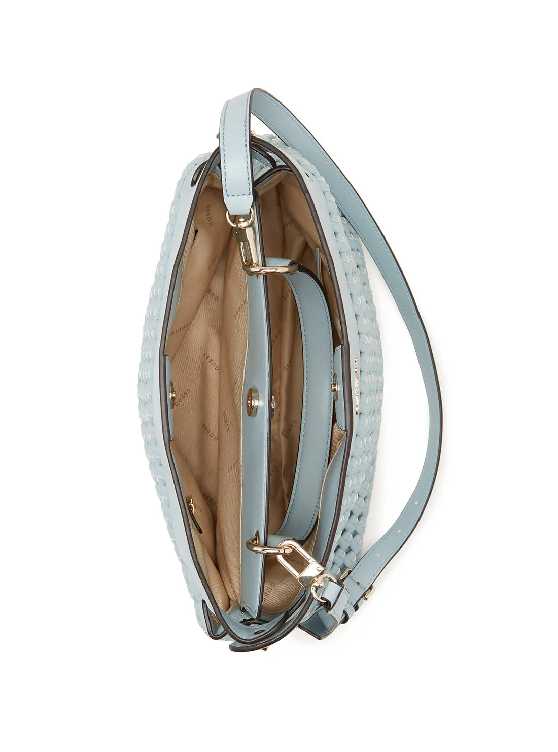 Pale Cloud Blue Sicilia Crossbody Satchel Bag