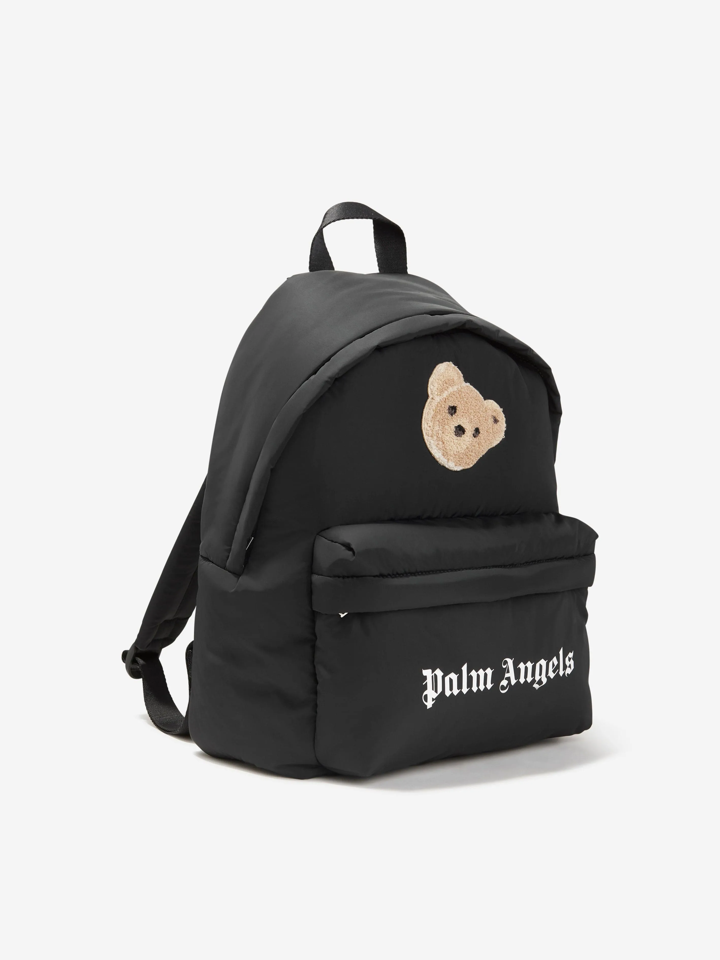 Palm Angels Kids Logo Bear Backpack in Black