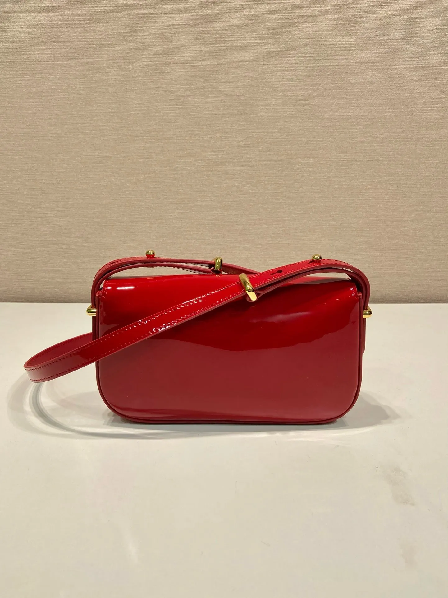 PD270 Patent Leather Shoulder Bag / 4.1x8x1.5inch / HIGHEST QUALITY VERSION