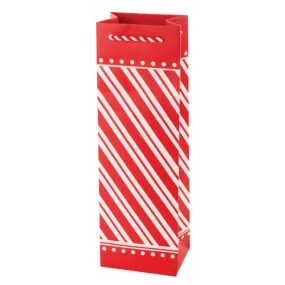 Peppermint Stripe Wine Bag