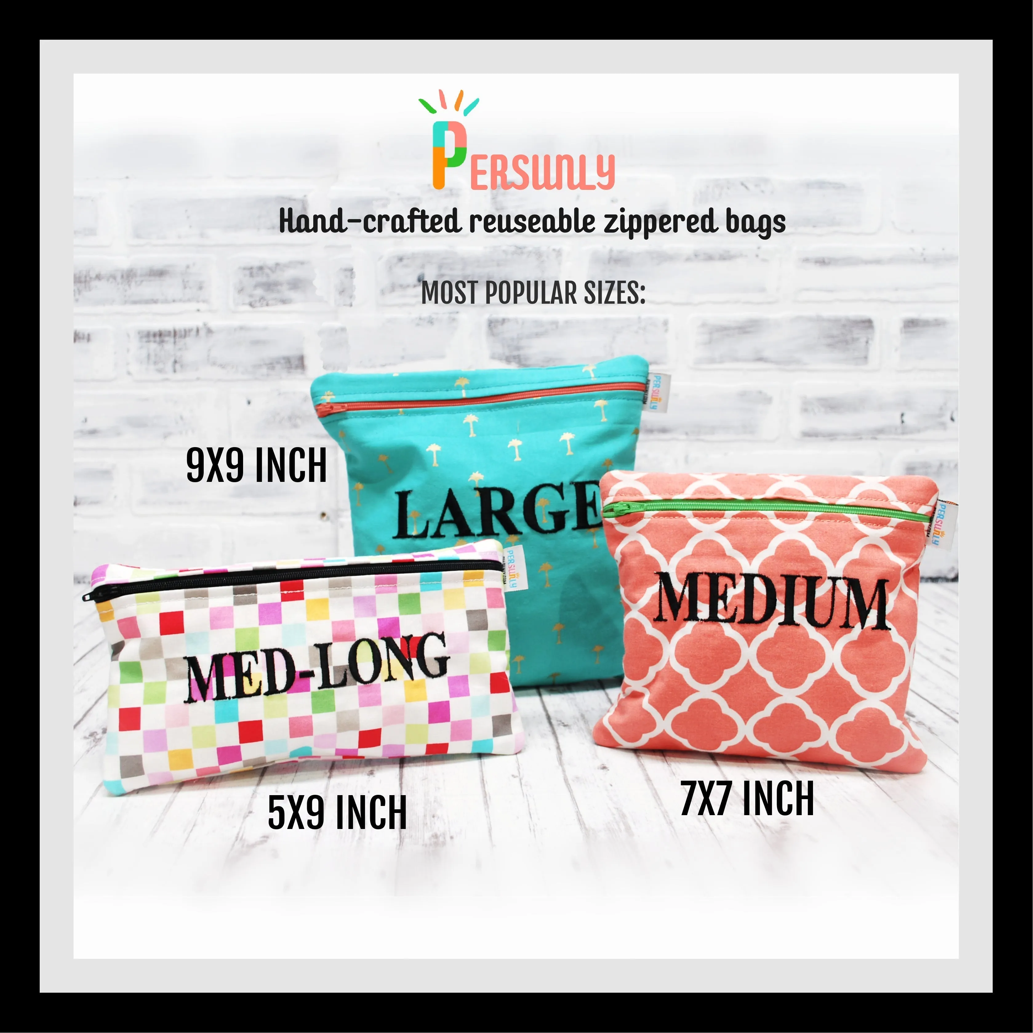 Personalized Palm Leaves Reusable Food Bag