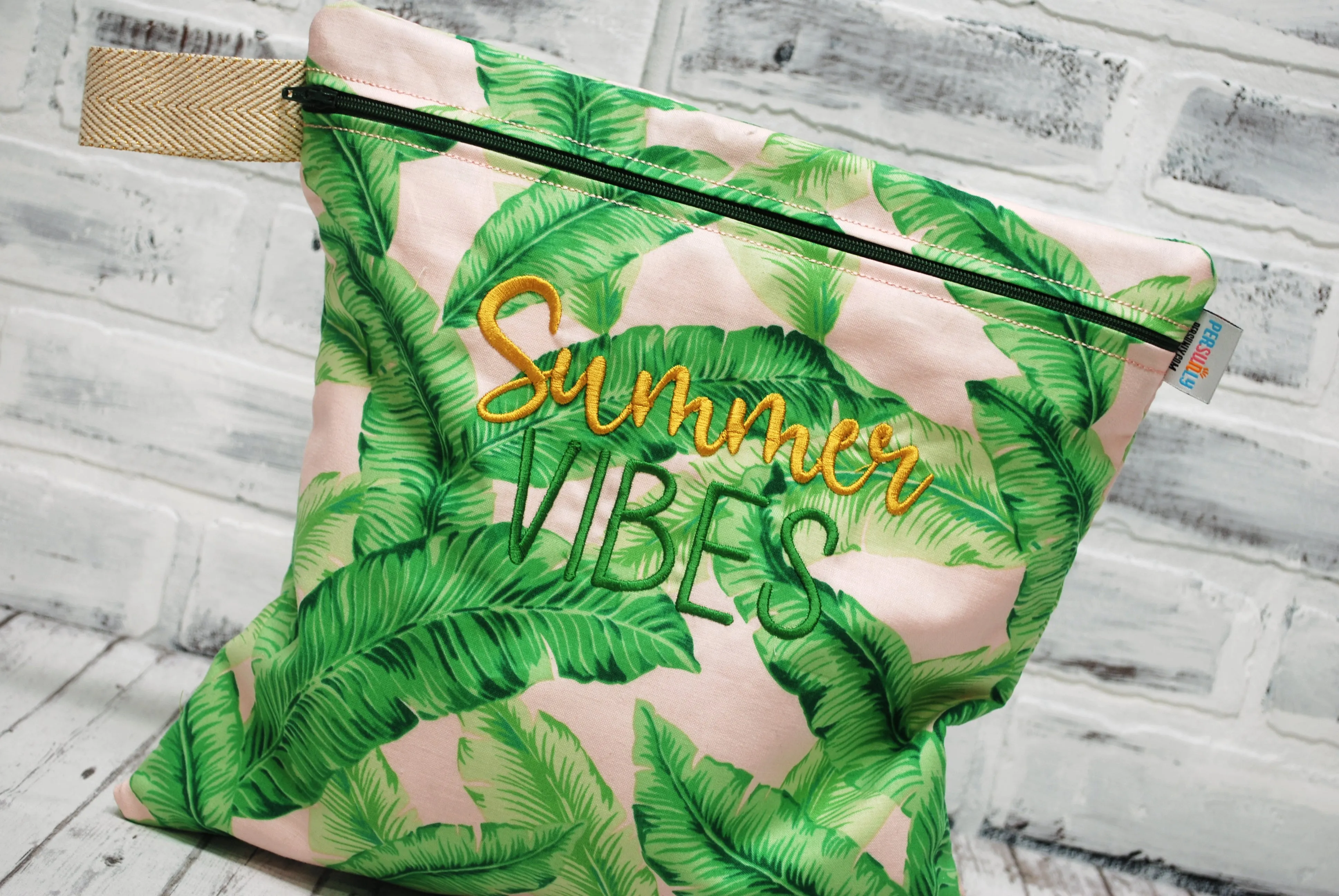 Personalized Palm Leaves Reusable Food Bag