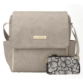 Petunia Pickle Bottom Boxy Backpack: Grey Leatherette