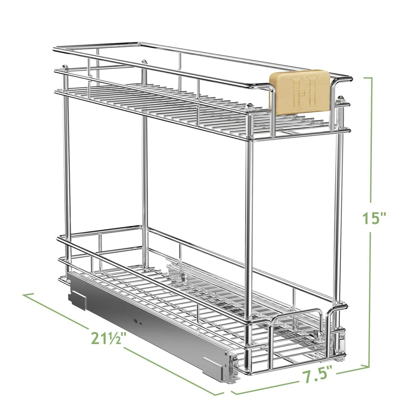 Pull Out Drawers For Kitchen Cabinets With Wooden Handle