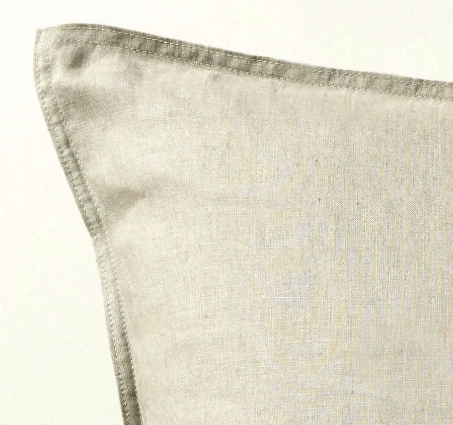 Ravello Linen European Pillowcase Pair Caper