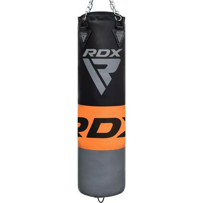 RDX F12 4ft / 5ft 4-in-1 Punch Bag with Gloves & Ceiling Hook Set