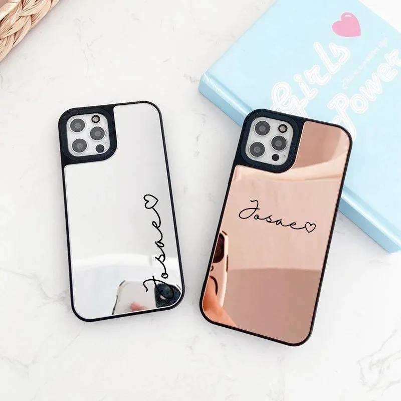 Reflective Mirror Customised Case for iPhone ( Silver & Rose Gold )