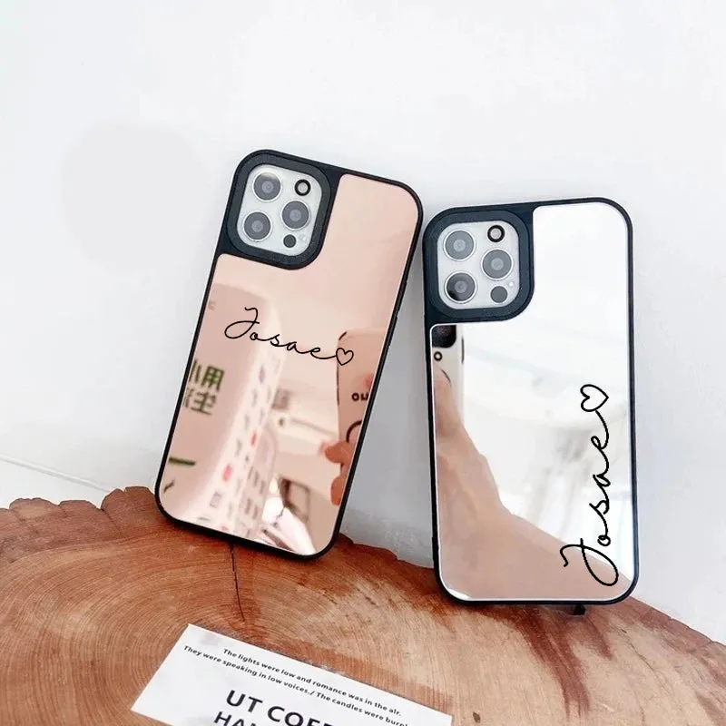 Reflective Mirror Customised Case for iPhone ( Silver & Rose Gold )