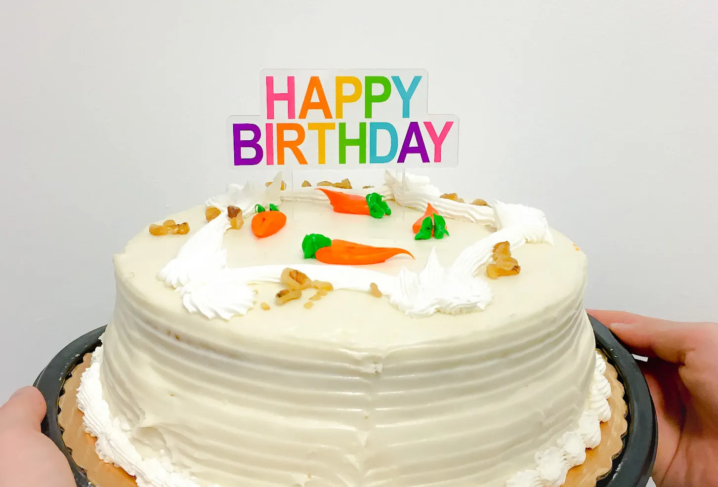 Reusable Happy Birthday Acrylic Cake Topper